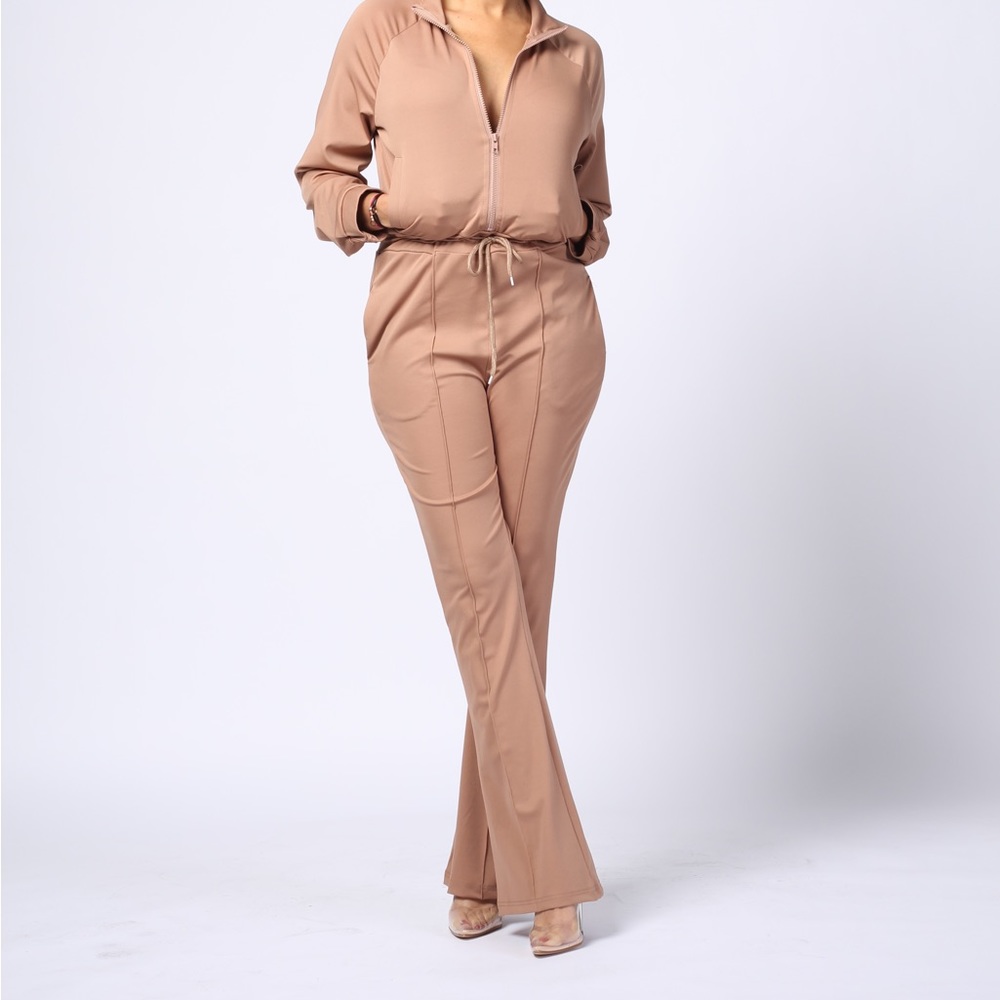 Flare leg jumpsuit